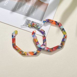 Multicolor Acrylic Earrings